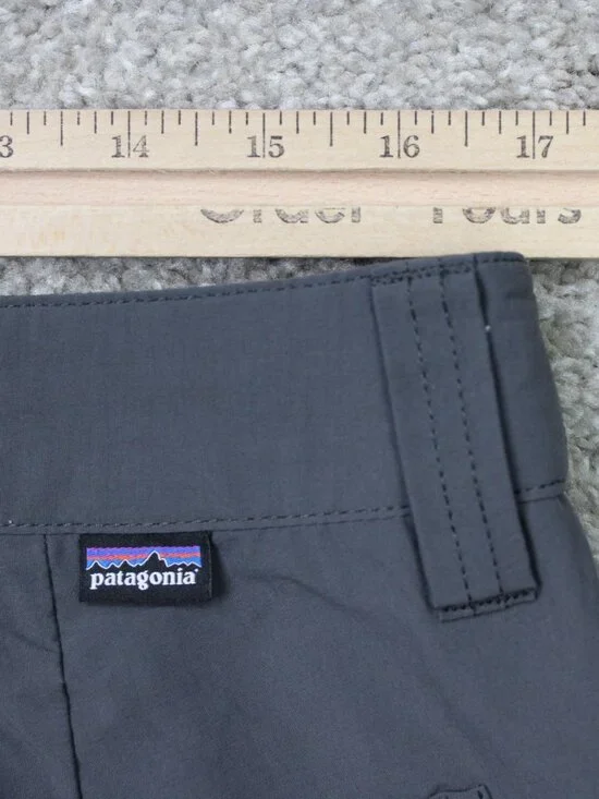 Patagonia Quandary Pants Mens 34x32 Gray Cargo Pocket Drawstring Nylon Stretch - Picture 7 of 14